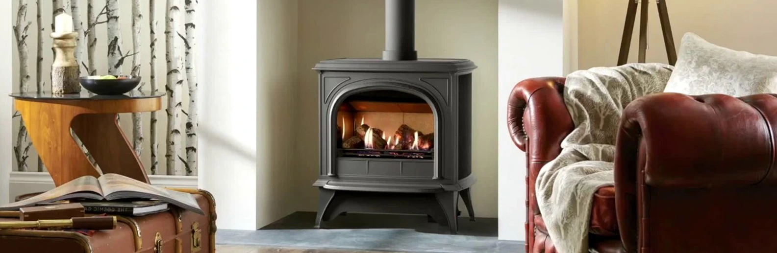 Wood Burning Fireplace